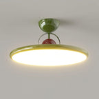 Floating Disc Ceiling Light With Offset Canopy