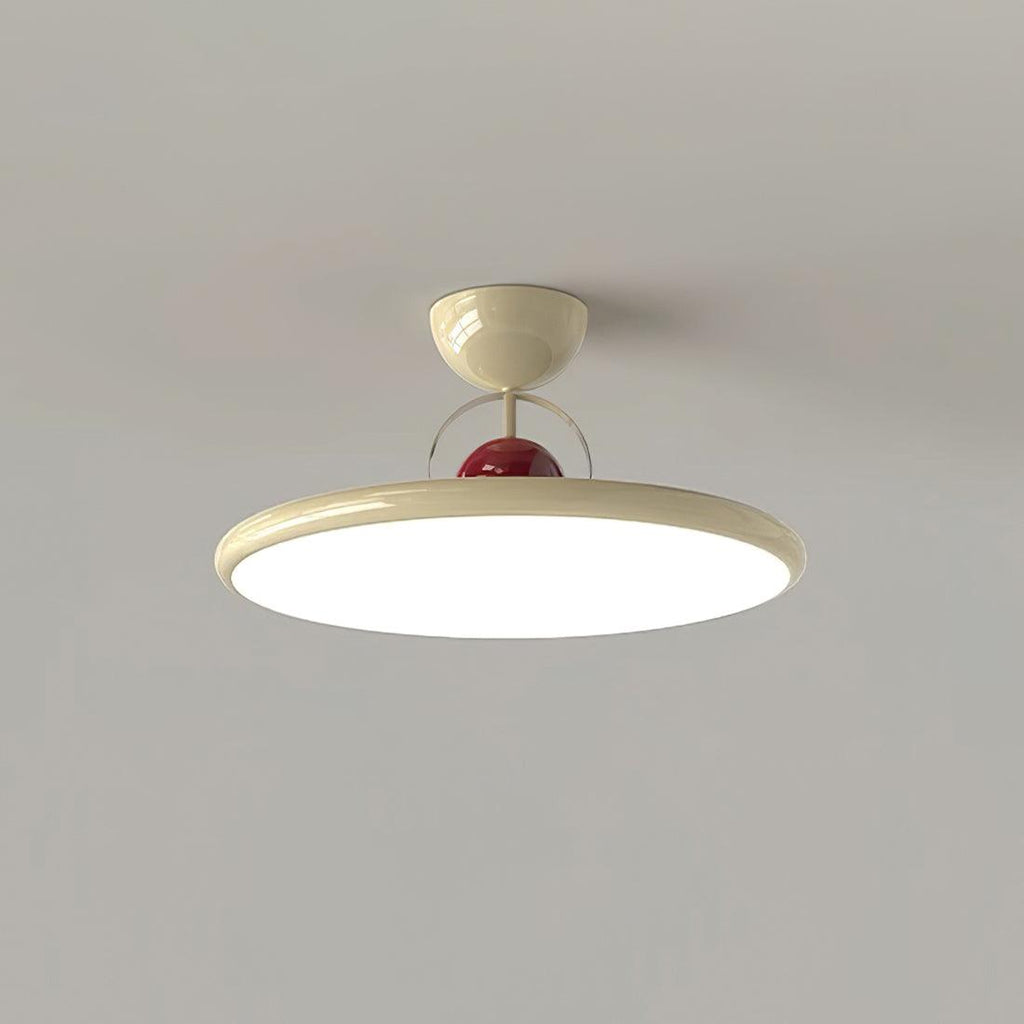 Floating Disc Ceiling Light With Offset Canopy
