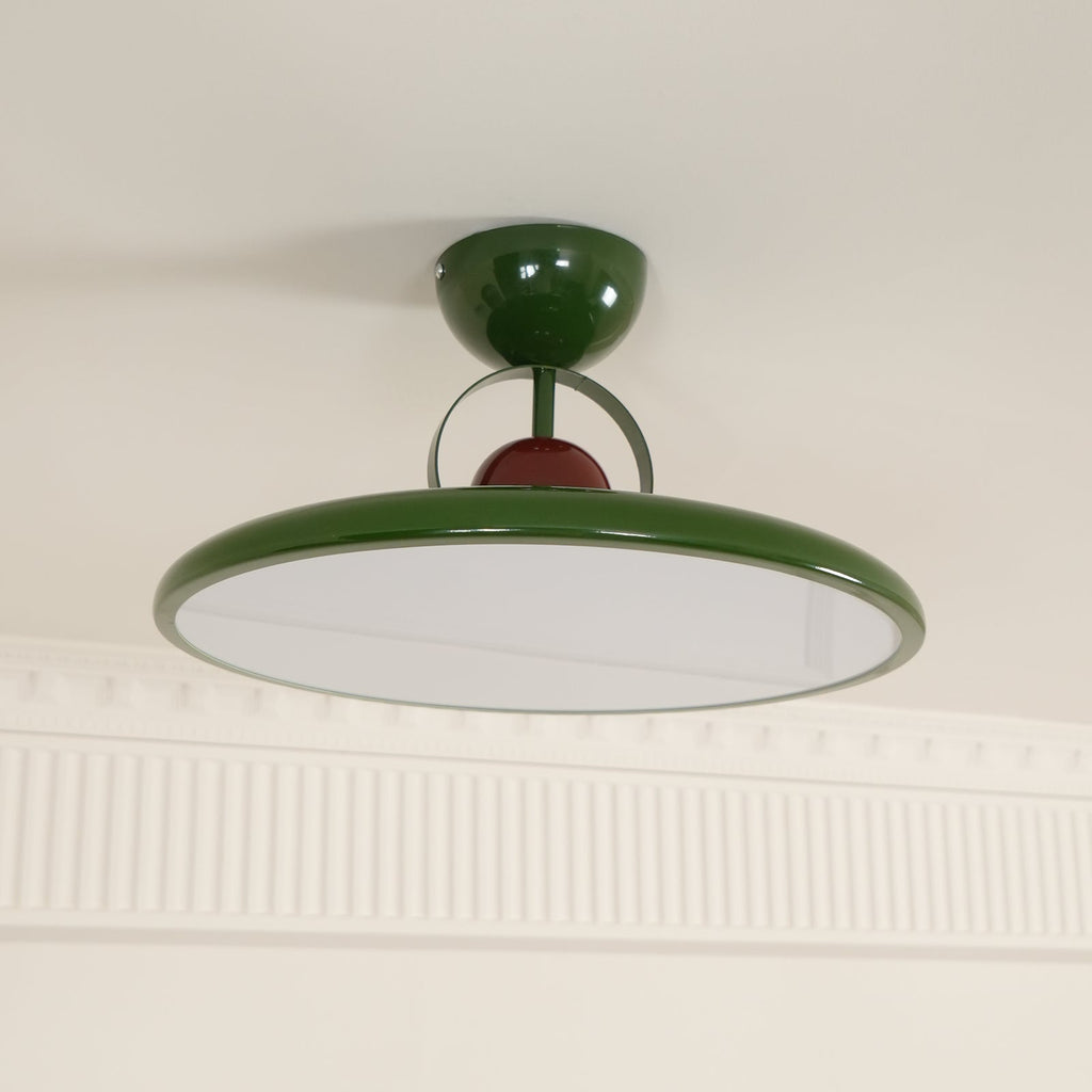 Floating Disc Ceiling Light With Offset Canopy