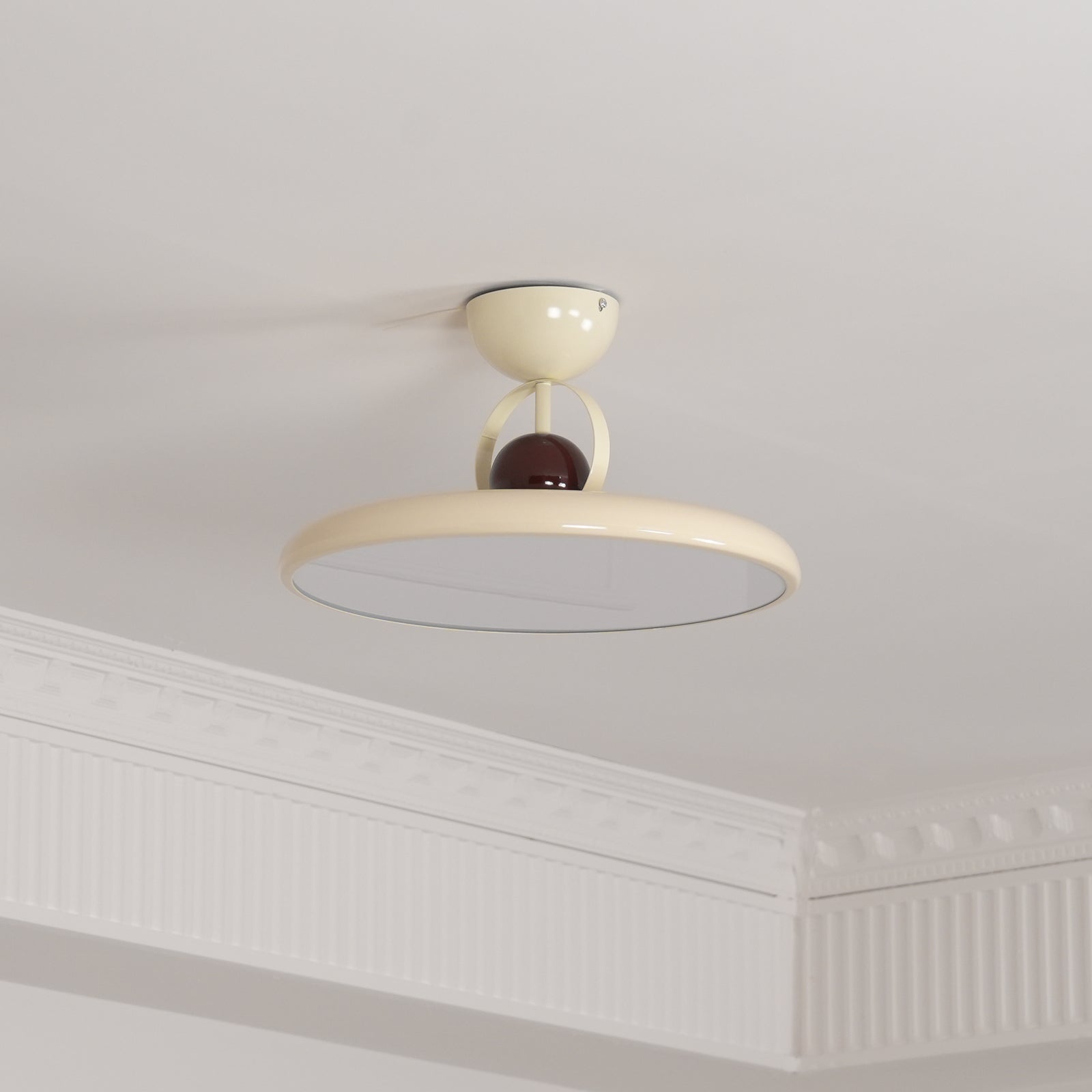 Floating Disc Ceiling Light With Offset Canopy