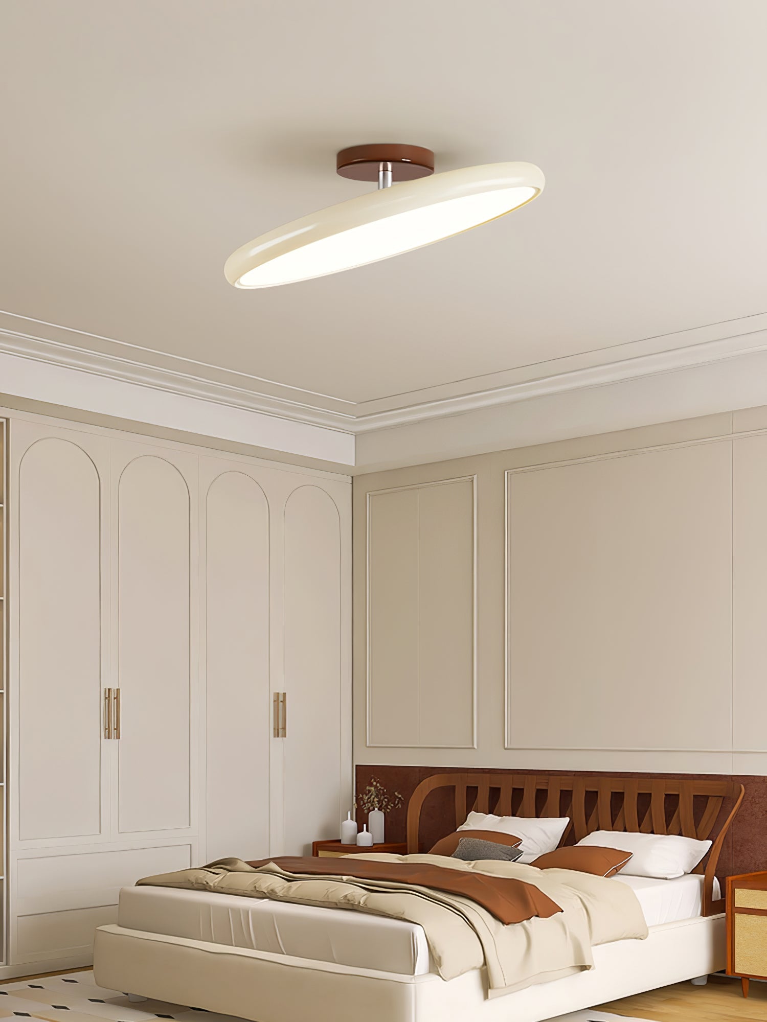 Adjustable Disc Ceiling Light With Low Profile Mount