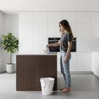Crumpled Paper Design Waste Bin Minimalist Irregular Shape Plastic Wastebasket for Bathroom | Bedroom and Office