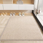 Absorbent Door Mat Quick Drying Non Slip Woven Texture Entrance Mat Dirt Trapping Machine Washable Doormat for Front Door | Hallway and Bathroom