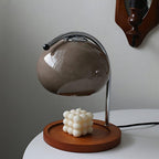 Candle Warmer Table Lamp With Glass Dome Shade