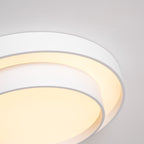 Modern Flush Mount Ceiling Light With Floating Ring Diffuser