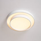Modern Flush Mount Ceiling Light With Floating Ring Diffuser