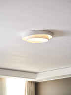 Modern Flush Mount Ceiling Light With Floating Ring Diffuser
