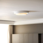 Modern Flush Mount Ceiling Light With Floating Ring Diffuser