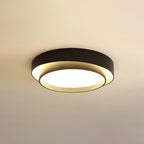Modern Flush Mount Ceiling Light With Floating Ring Diffuser