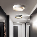 Modern Flush Mount Ceiling Light With Floating Ring Diffuser