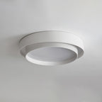 Modern Flush Mount Ceiling Light With Floating Ring Diffuser