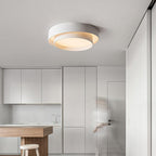 Modern Flush Mount Ceiling Light With Floating Ring Diffuser