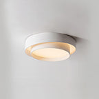 Modern Flush Mount Ceiling Light With Floating Ring Diffuser