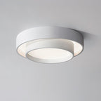 Modern Flush Mount Ceiling Light With Floating Ring Diffuser