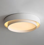 Modern Flush Mount Ceiling Light With Floating Ring Diffuser