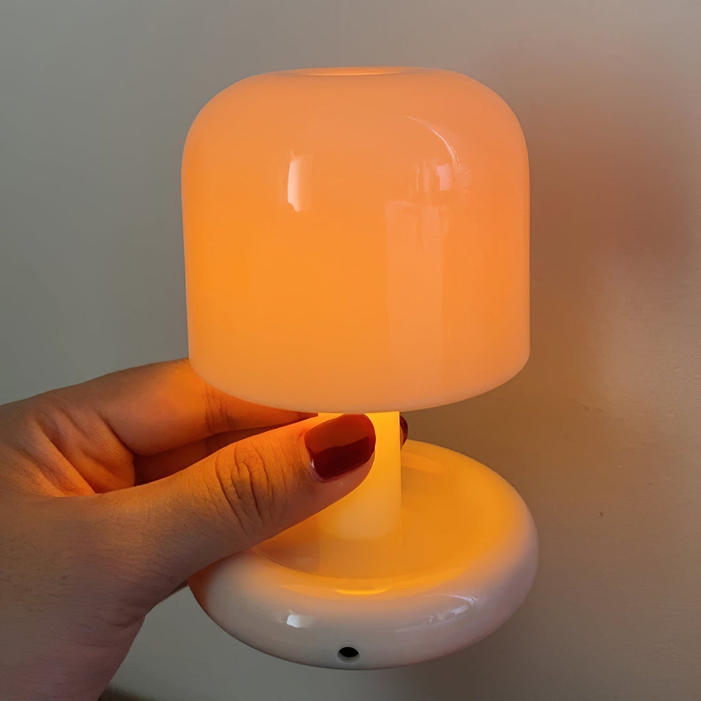 Mini Mushroom Table Lamp With Rounded Base