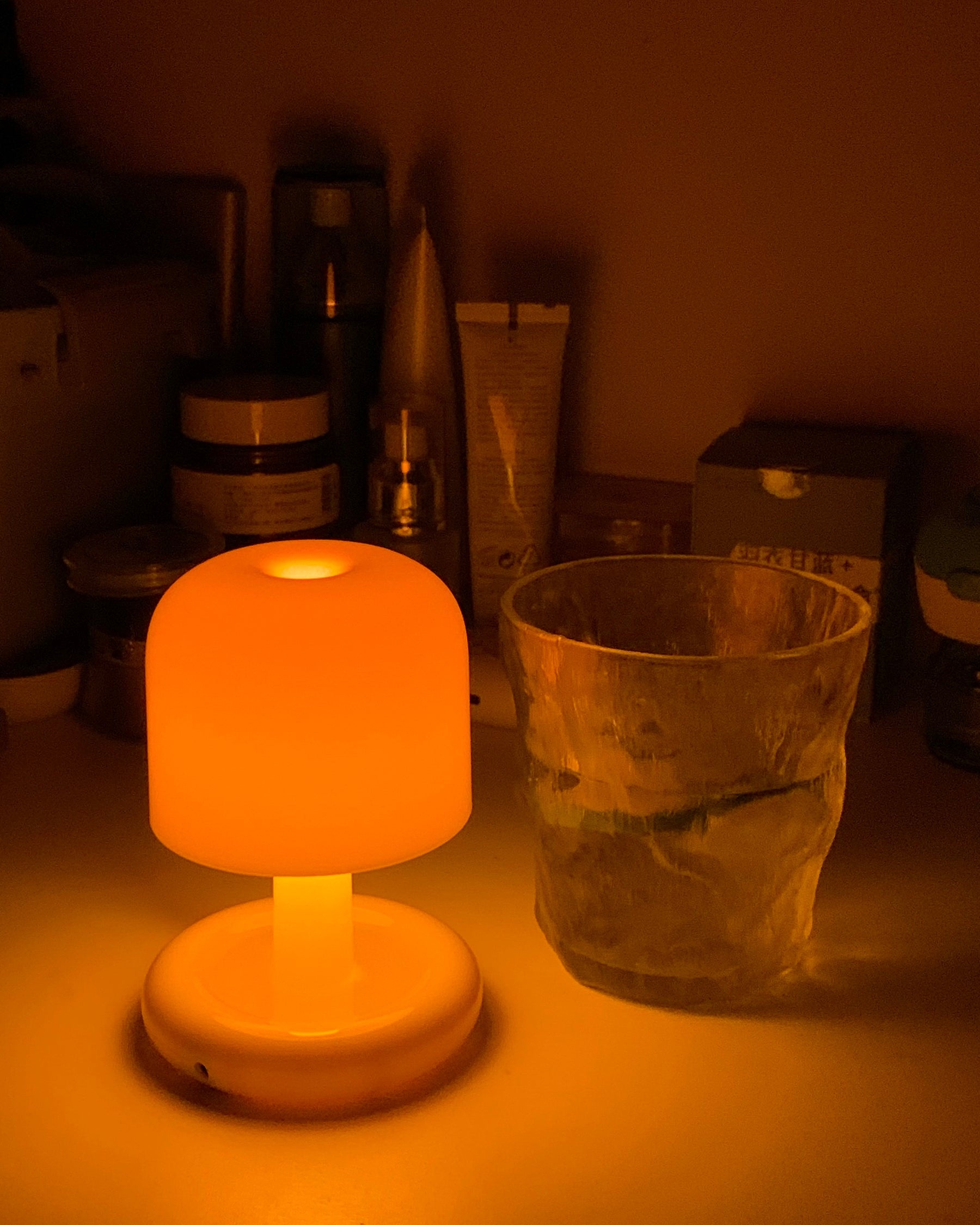 Mini Mushroom Table Lamp With Rounded Base