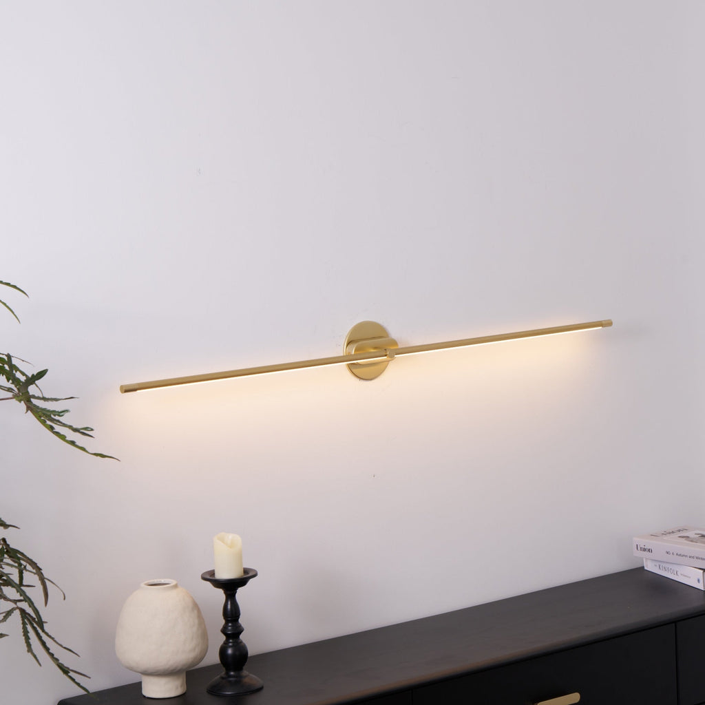 Minimalist Linear Adjustable Wall Light For Picture And Mirror