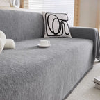 Chenille Sofa Cover Waterproof Leakproof Sofa Throw with Herringbone Weave and Fringe Non Slip Washable Couch Protector for Pets and Families