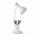Modern LED Desk Lamp with Pen Holder Adjustable Colour Temperature Iron Reading Lamp for Home Office and Study