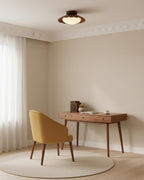 Scalloped Petal Ceiling Light With Domed Diffuser