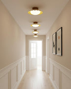 Scalloped Petal Ceiling Light With Domed Diffuser