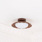 Scalloped Petal Ceiling Light With Domed Diffuser