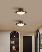 Scalloped Petal Ceiling Light With Domed Diffuser