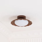 Scalloped Petal Ceiling Light With Domed Diffuser