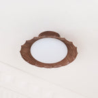 Scalloped Petal Ceiling Light With Domed Diffuser