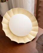 Scalloped Petal Ceiling Light With Domed Diffuser