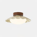 Scalloped Petal Ceiling Light With Domed Diffuser
