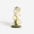 Lily-Inspired Crystal Blossom Table Lamp With Multi-Light Stem