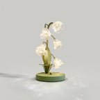 Lily-Inspired Crystal Blossom Table Lamp With Multi-Light Stem