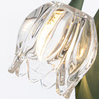 Lily-Inspired Crystal Blossom Table Lamp With Multi-Light Stem