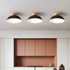 Nordic Minimalist Iron Shade Ceiling Light With Eco Dome Design