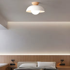 Nordic Minimalist Iron Shade Ceiling Light With Eco Dome Design
