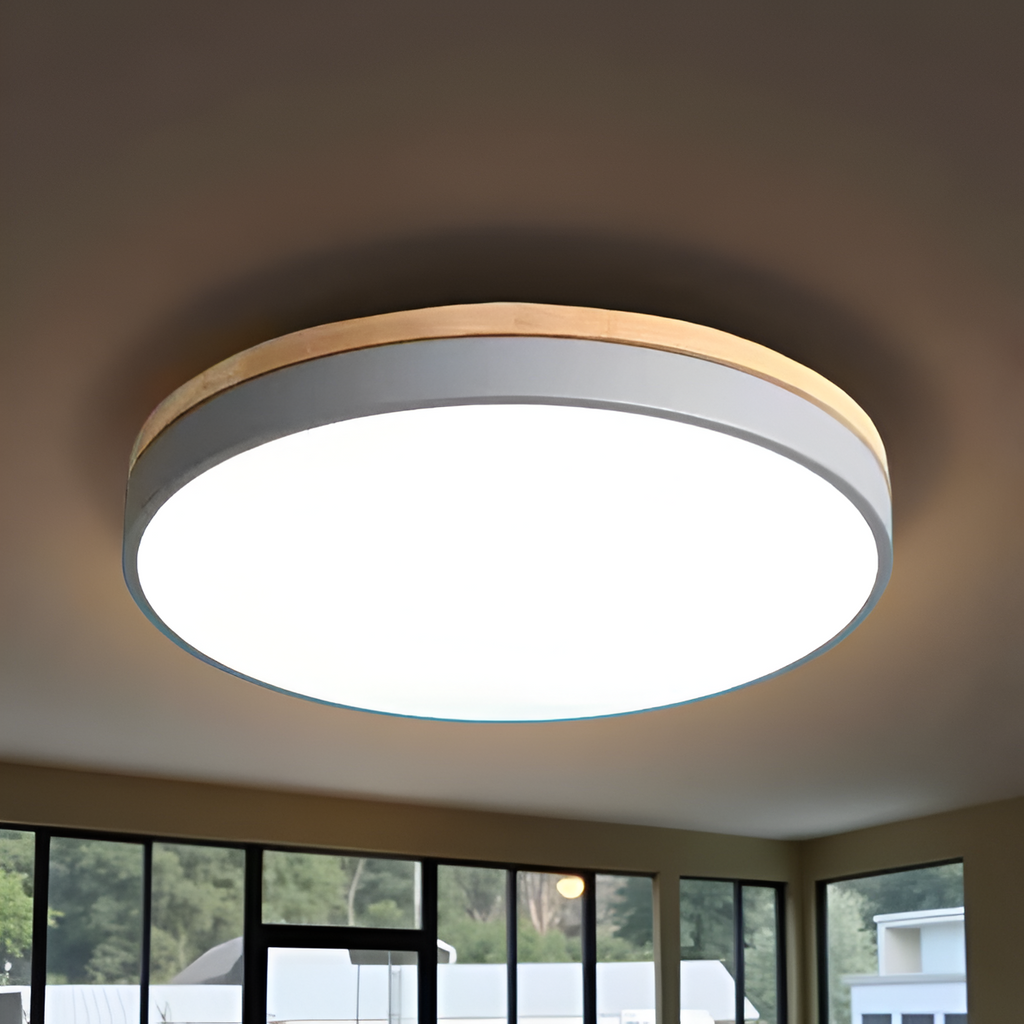 Nordic Round Flush Ceiling Light LED Light With Acrylic Diffuser