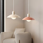 Bauhaus Minimalist Wrought Iron Pendant Light With Dome Shade