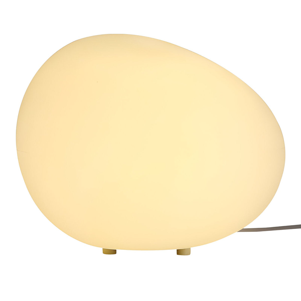 Modern Glass Solar Table Lamp for Living Room in 22 cm (L) x 18 cm (W) x 12 cm (H) — Ashbury Home & Living
