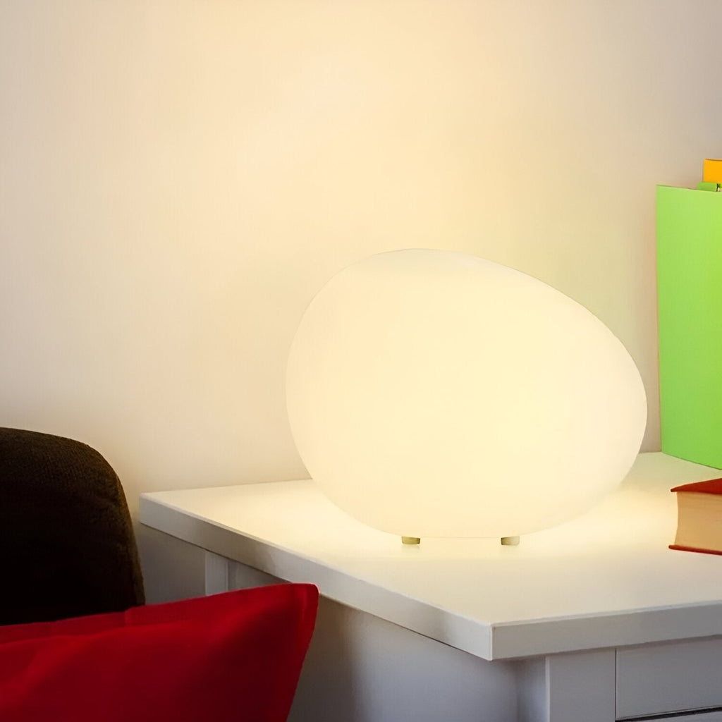 Modern Glass Solar Table Lamp for Living Room — Ashbury Home & Living