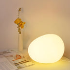 Modern Glass Solar Table Lamp for Living Room — Ashbury Home & Living