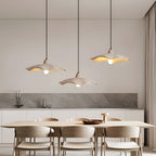 Wabi-Sabi Flower Shaped Cement Pendant Light With Adjustable Cord