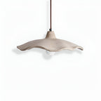 Wabi-Sabi Flower Shaped Cement Pendant Light With Adjustable Cord