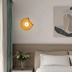 Nordic Curved Glass Wall Light LED Light With Sculpted Glass Shade
