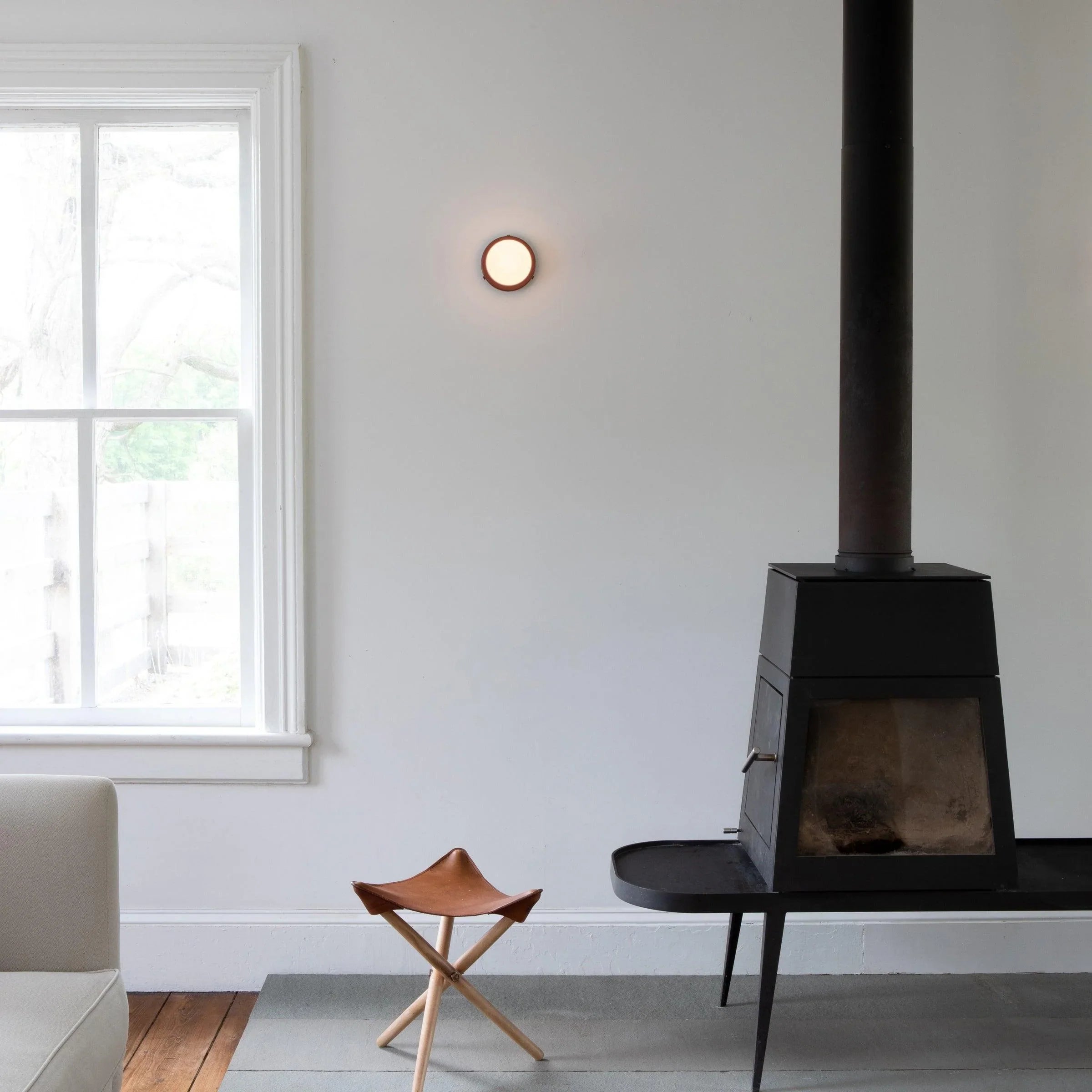 Nordic Round Glass Wall Light LED Light With Globe Shade