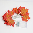 Maple Leaf String Lights LED Autumn Fairy Lights Battery Operated Garland Lights for Halloween | Harvest | Mantelpiece and Party Decoration
