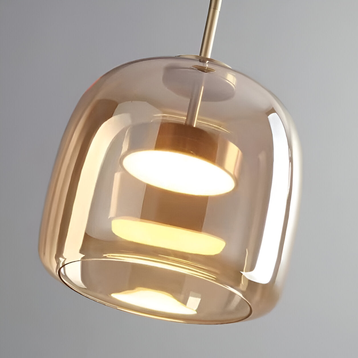 Retro Trio pendant lights LED Light With Hand-Blown Glass Shades