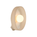 Scandinavian Glass Disc Ceiling Light With Flush Mount Design