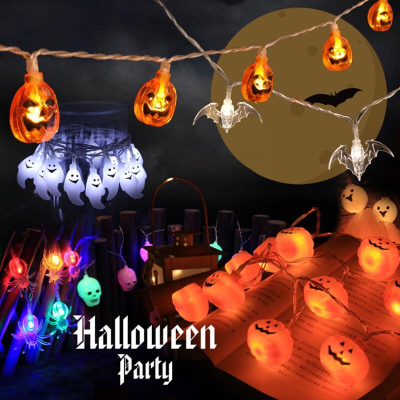 Halloween Pumpkin String Lights LED Jack O Lantern Fairy Lights Translucent Pumpkin Decorative Lights for Garden | Party and Bedroom